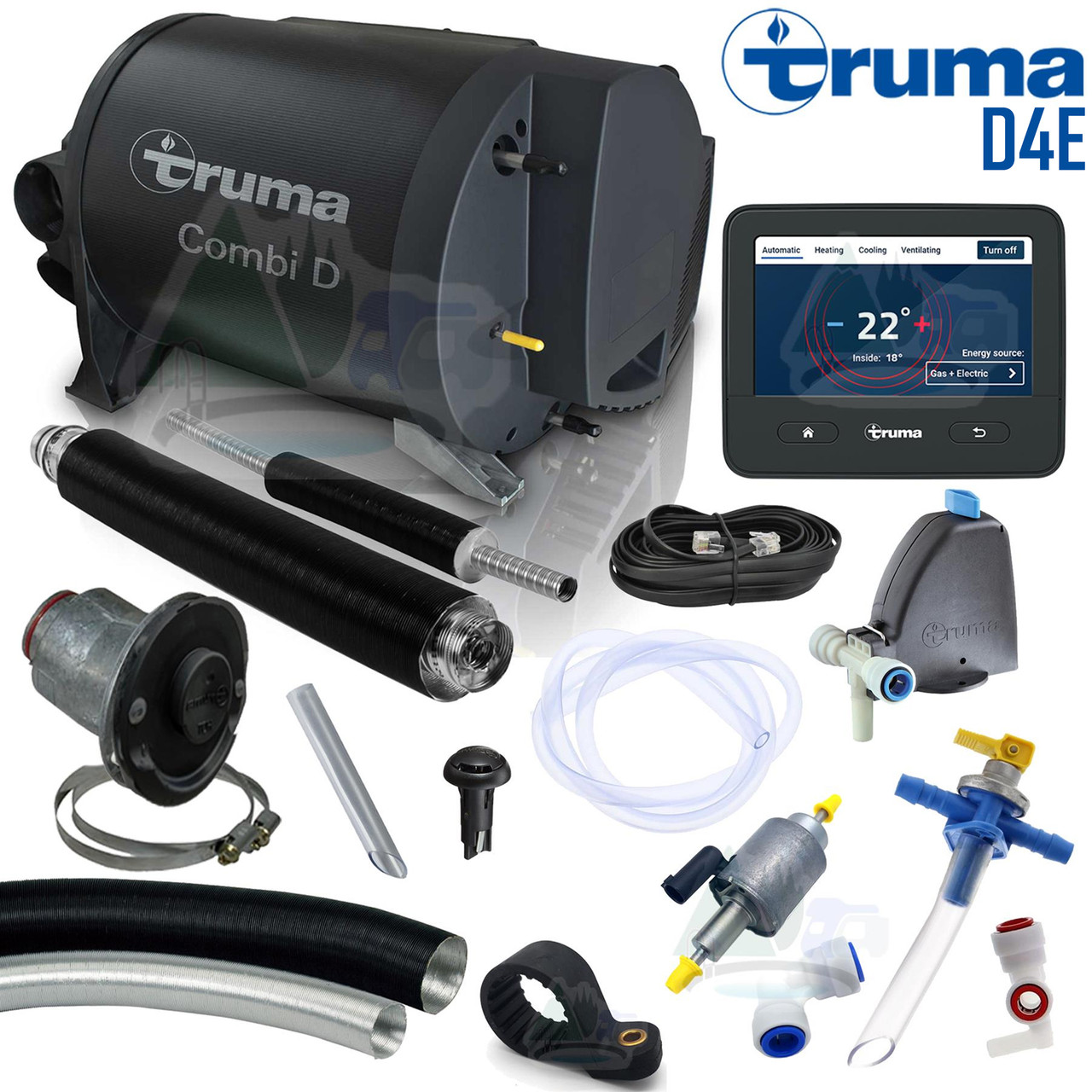 Truma Combi D4E Air and Water Heater kit — NetBerg - Sjálfbærnilausnir